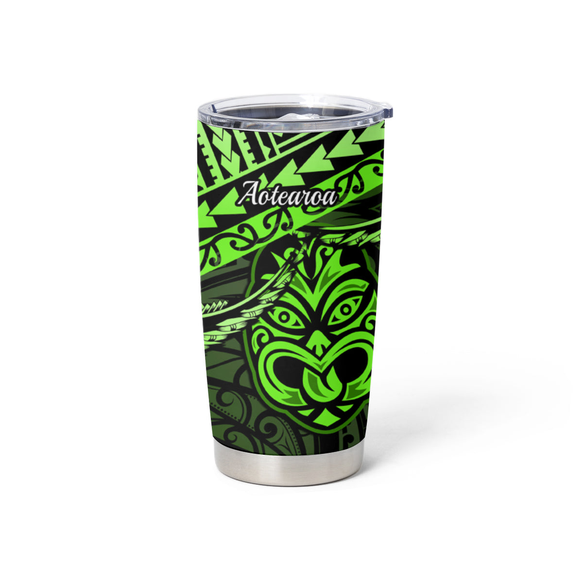 Matariki New Zealand Tumbler Cup Maori New Year Tiki Green Version