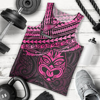 Personalised Matariki New Zealand Men Tank Top Maori New Year Tiki Pink Version LT14