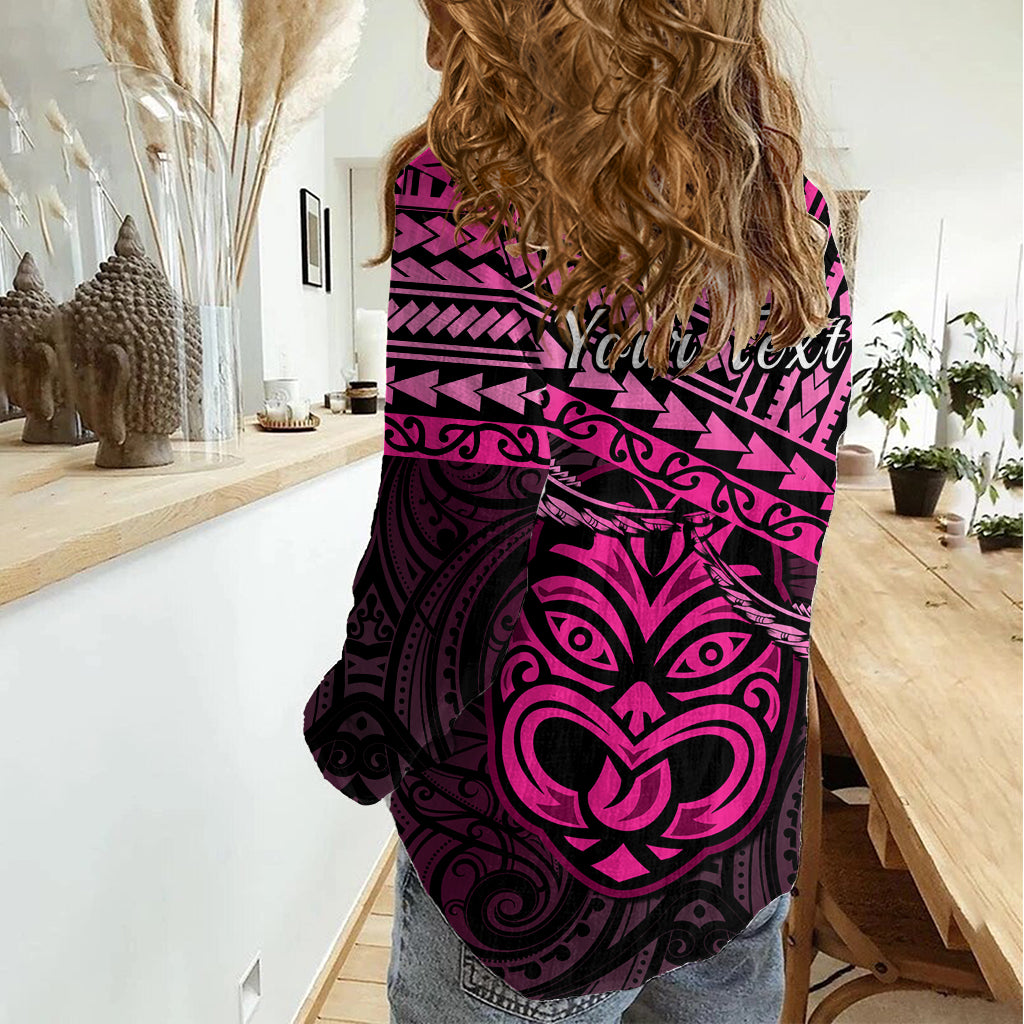 Personalised Matariki New Zealand Women Casual Shirt Maori New Year Tiki Pink Version LT14 - Polynesian Pride