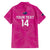 Custom New Zealand Silver Fern Rugby Family Matching Off Shoulder Maxi Dress and Hawaiian Shirt Go Aotearoa - Pink Version
