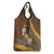 Personalised Tonga Language Week Grocery Bag Malo e Lelei Tongan Ngatu Pattern - Brown