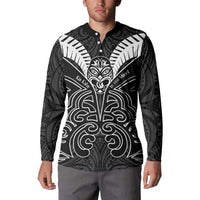 Kia Kaha Te Reo Maori Button Sweatshirt Aotearoa Hei Tiki With Hongi