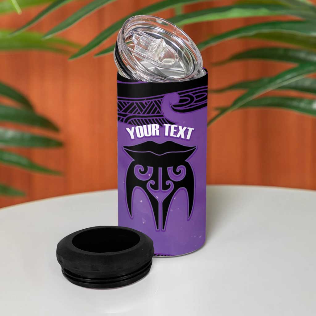 Personalised New Zealand Suffrage Day 4 in 1 Can Cooler Tumbler Maori Tattoo Galaxy Vibe - Polynesian Pride