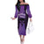 Personalised New Zealand Suffrage Day Family Matching Off The Shoulder Long Sleeve Dress and Hawaiian Shirt Maori Tattoo Galaxy Vibe - Polynesian Pride