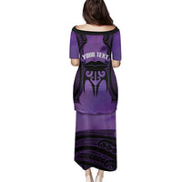 Personalised New Zealand Suffrage Day Family Matching Puletasi and Hawaiian Shirt Maori Tattoo Galaxy Vibe LT14 - Polynesian Pride