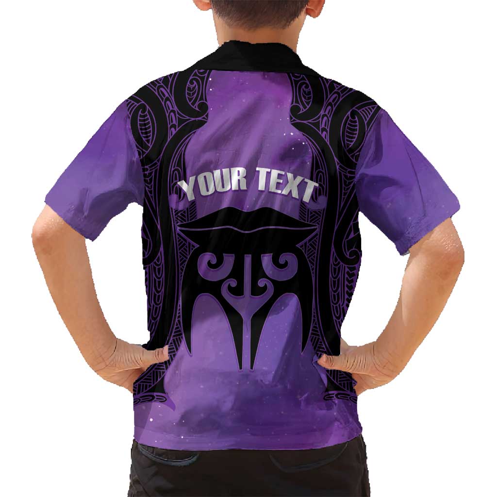 Personalised New Zealand Suffrage Day Family Matching Summer Maxi Dress and Hawaiian Shirt Maori Tattoo Galaxy Vibe LT14 - Polynesian Pride