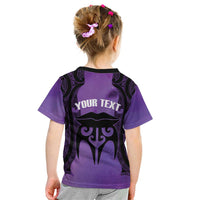 Personalised New Zealand Suffrage Day Kid T Shirt Maori Tattoo Galaxy Vibe - Polynesian Pride