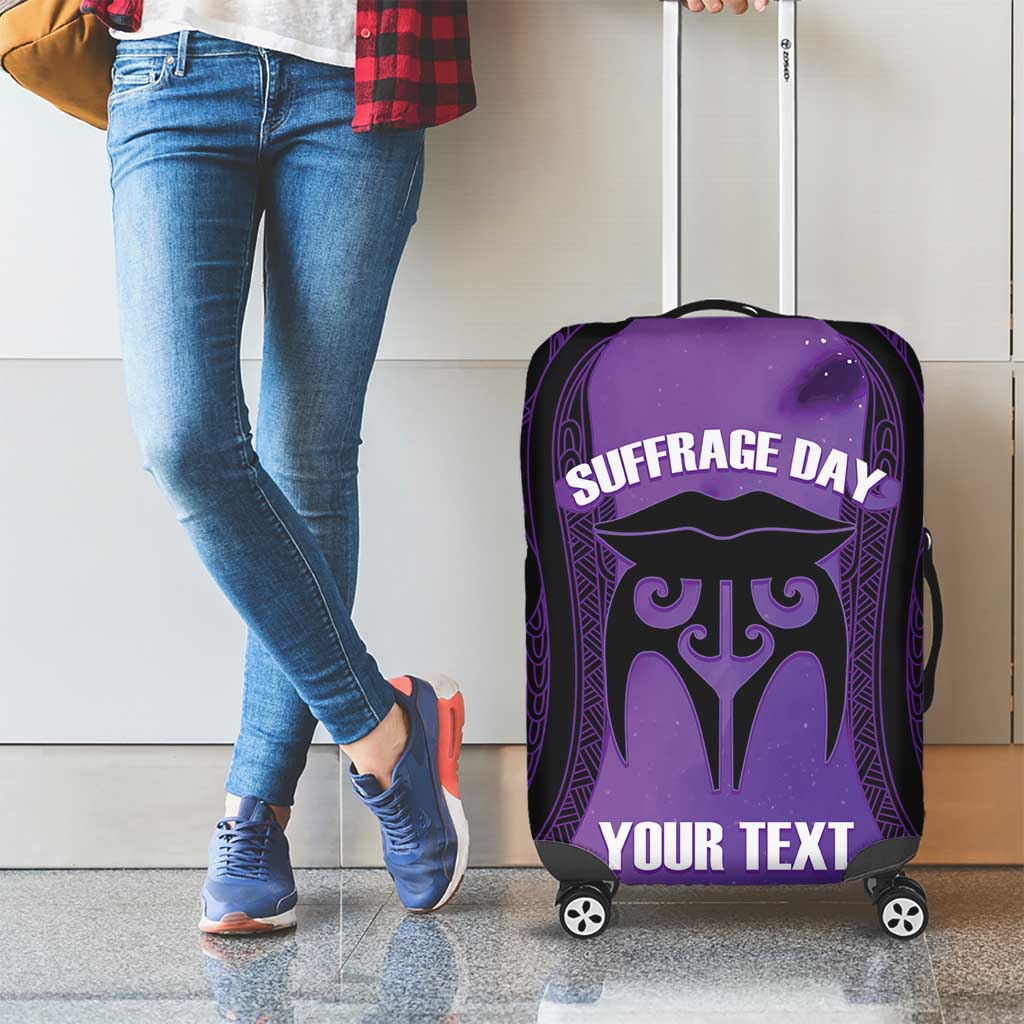 Personalised New Zealand Suffrage Day Luggage Cover Maori Tattoo Galaxy Vibe LT14 - Polynesian Pride