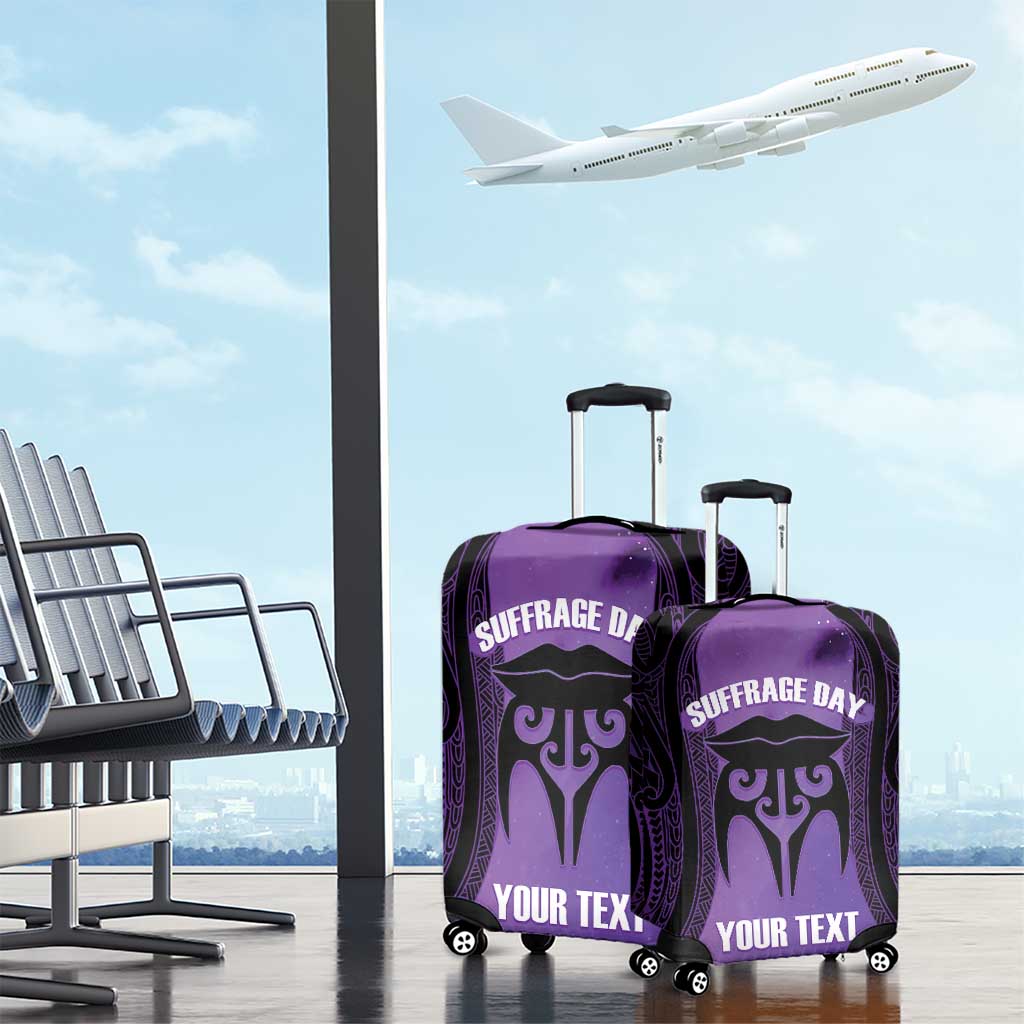 Personalised New Zealand Suffrage Day Luggage Cover Maori Tattoo Galaxy Vibe LT14 - Polynesian Pride