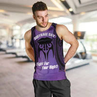 Personalised New Zealand Suffrage Day Men Tank Top Maori Tattoo Galaxy Vibe - Polynesian Pride
