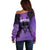 Personalised New Zealand Suffrage Day Off Shoulder Sweater Maori Tattoo Galaxy Vibe - Polynesian Pride