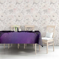 Personalised New Zealand Suffrage Day Tablecloth Maori Tattoo Galaxy Vibe - Polynesian Pride