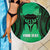 Personalised Moko Kauae New Zealand Beach Blanket Maori Chin Tattoo Green - Polynesian Pride