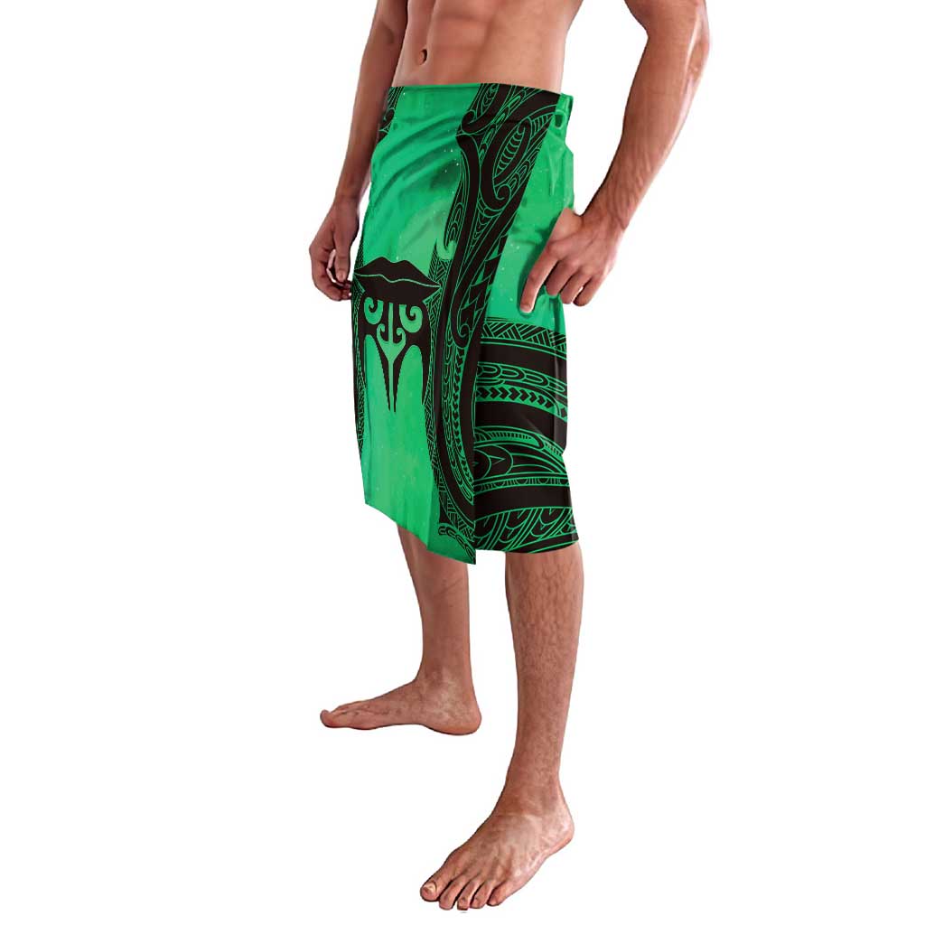 Personalised Moko Kauae New Zealand Lavalava Maori Chin Tattoo Green - Polynesian Pride