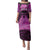 Personalised Moko Kauae New Zealand Family Matching Puletasi and Hawaiian Shirt Maori Chin Tattoo Pink - Polynesian Pride