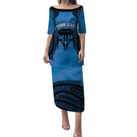 Personalised Moko Kauae New Zealand Puletasi Maori Chin Tattoo Blue - Polynesian Pride