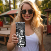 New Zealand Silver Fern Rugby Skinny Tumbler All Black Koru Maori LT14 - Polynesian Pride
