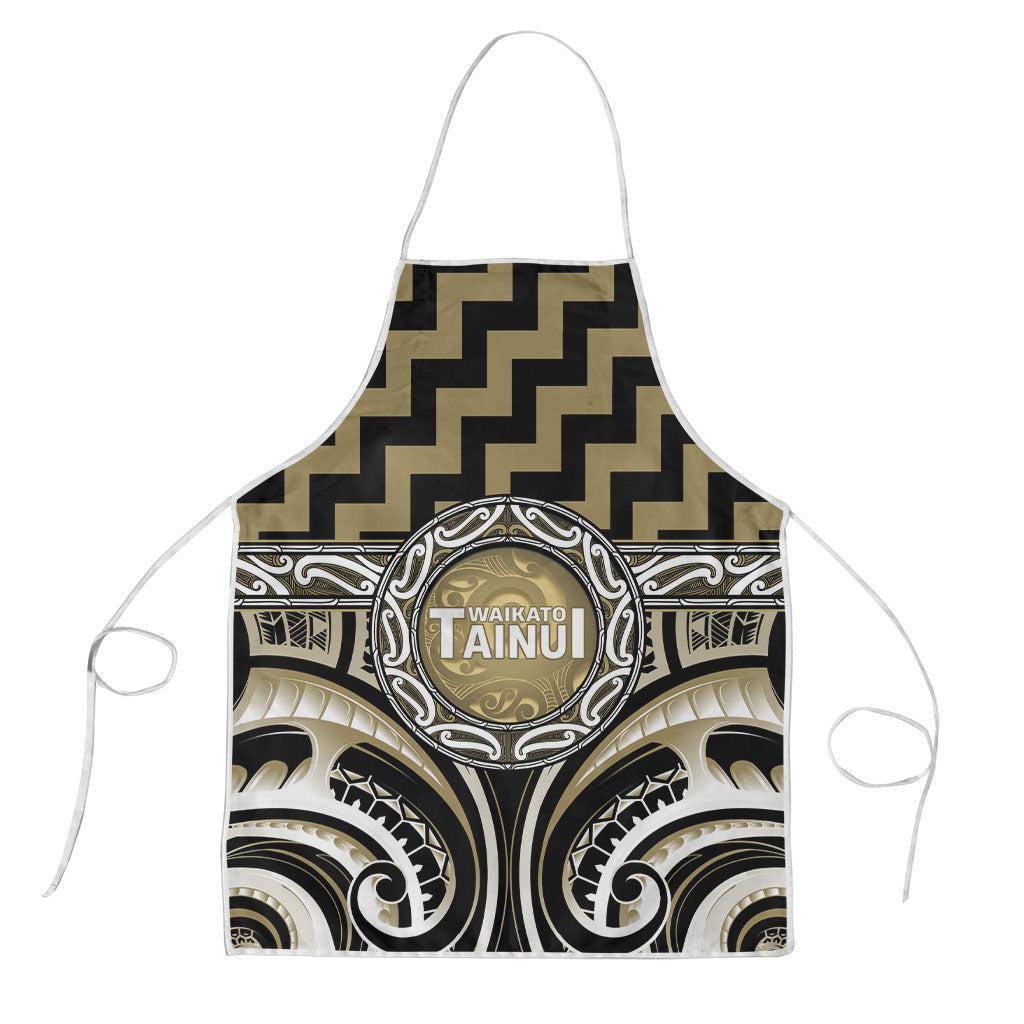 Aotearoa Waikato Tainui Apron Maori Iwi Poutama Puhoro Tattoo LT14 Old Yellow - Polynesian Pride