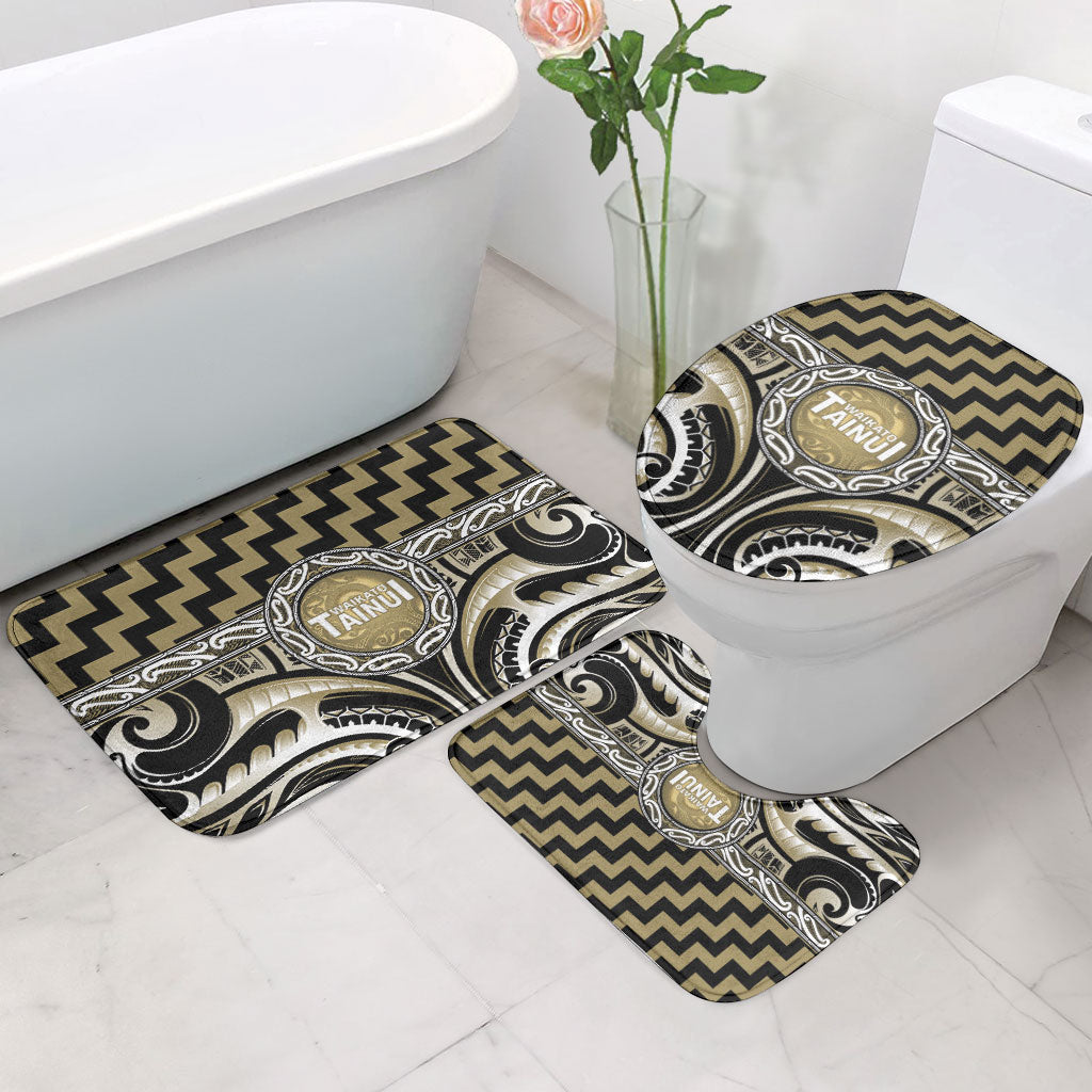 Aotearoa Waikato Tainui Bathroom Set Maori Iwi Poutama Puhoro Tattoo LT14 - Polynesian Pride