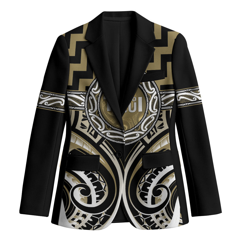 Aotearoa Waikato Tainui Personalised Blazer Maori Iwi Poutama Puhoro Tattoo LT14 Unisex Old Yellow - Polynesian Pride