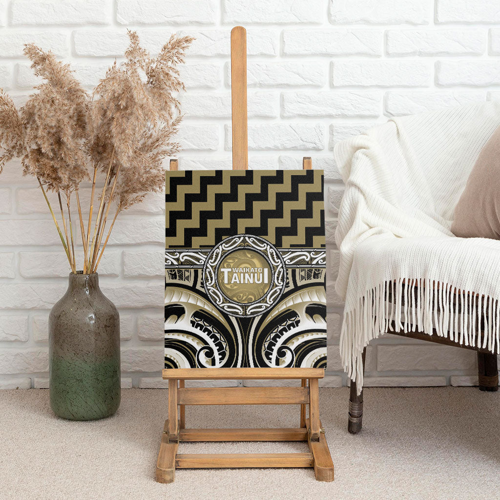 Aotearoa Waikato Tainui Canvas Wall Art Maori Iwi Poutama Puhoro Tattoo LT14 - Polynesian Pride
