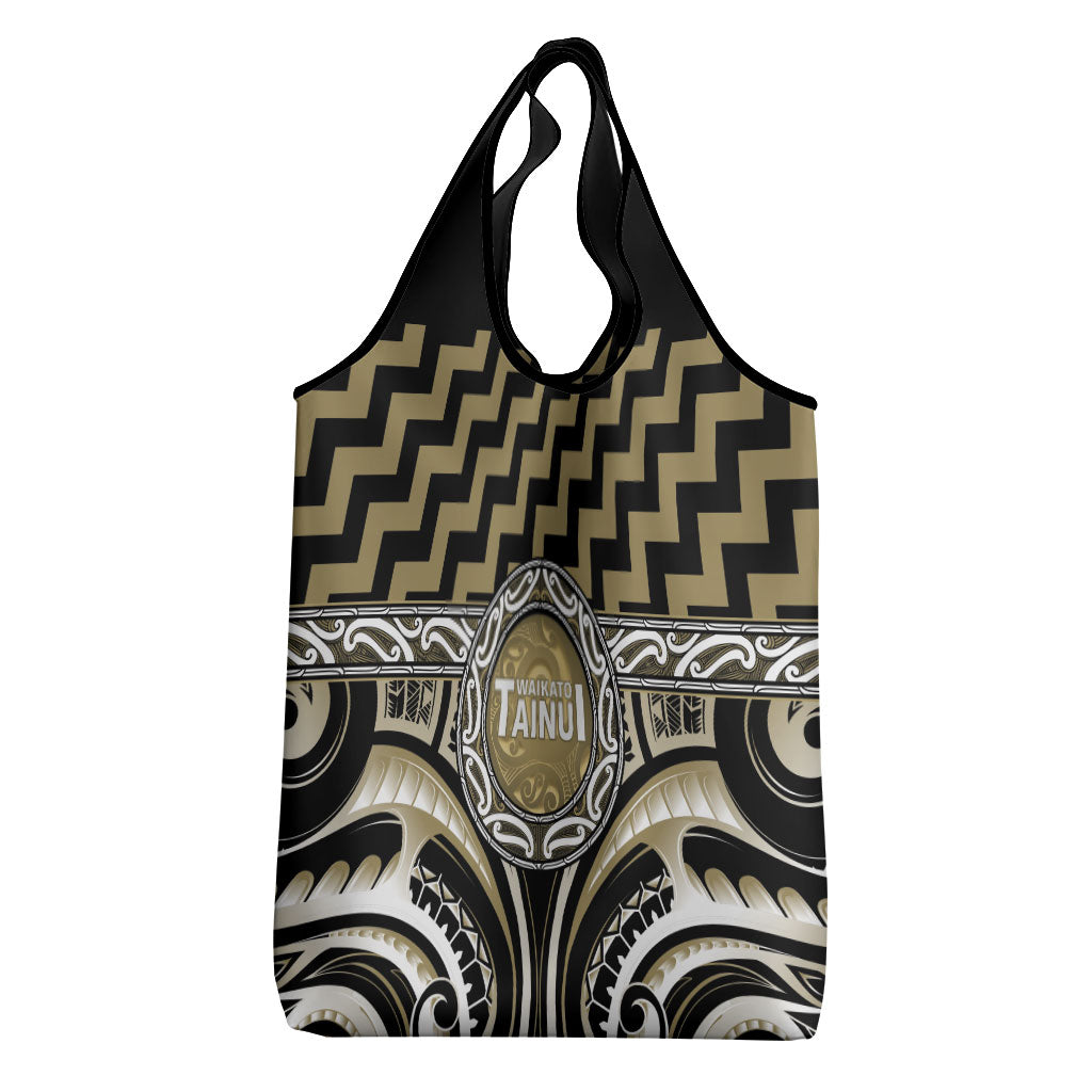Aotearoa Waikato Tainui Grocery Bag Maori Iwi Poutama Puhoro Tattoo LT14 - Polynesian Pride