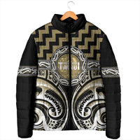 Aotearoa Waikato Tainui Personalised Padded Jacket Maori Iwi Poutama Puhoro Tattoo LT14 - Polynesian Pride