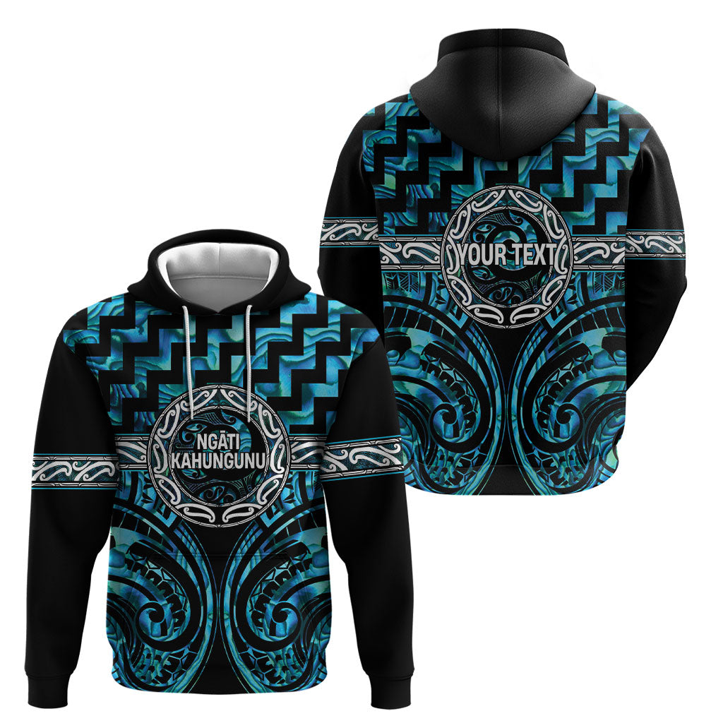 Aotearoa Ngati Kahungunu Personalised Hoodie Maori Iwi Poutama Puhoro Tattoo LT14 - Polynesian Pride