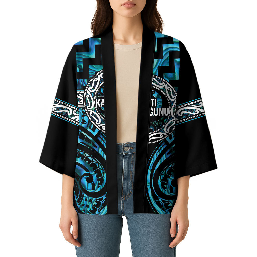 Aotearoa Ngati Kahungunu Personalised Kimono Maori Iwi Poutama Puhoro Tattoo LT14 - Polynesian Pride