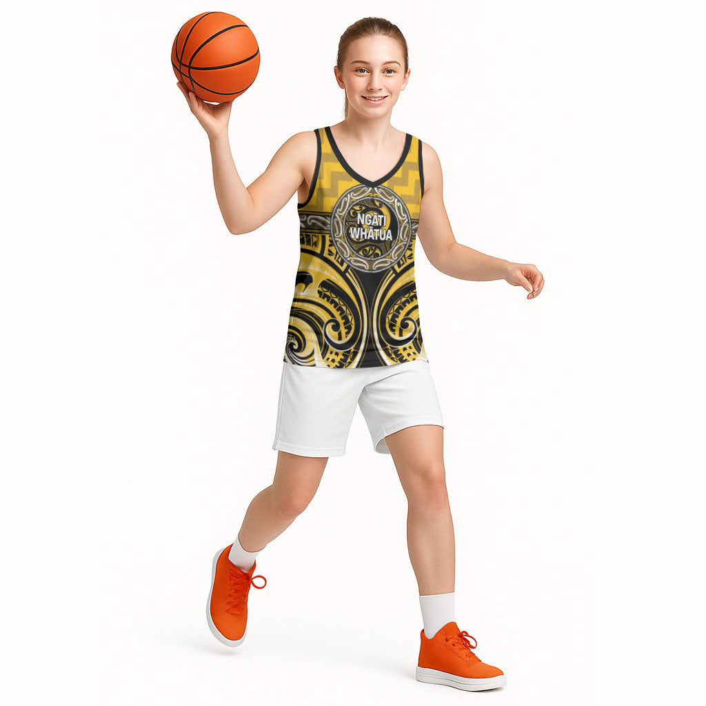 Aotearoa Ngati Whatua Personalised Basketball Jersey Maori Iwi Poutama Puhoro Tattoo LT14 - Polynesian Pride