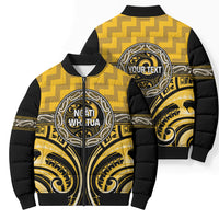 Aotearoa Ngati Whatua Personalised Bomber Puffer Jacket Maori Iwi Poutama Puhoro Tattoo LT14 - Polynesian Pride