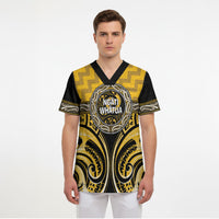 Aotearoa Ngati Whatua Personalised Scrub Top Maori Iwi Poutama Puhoro Tattoo LT14 - Polynesian Pride
