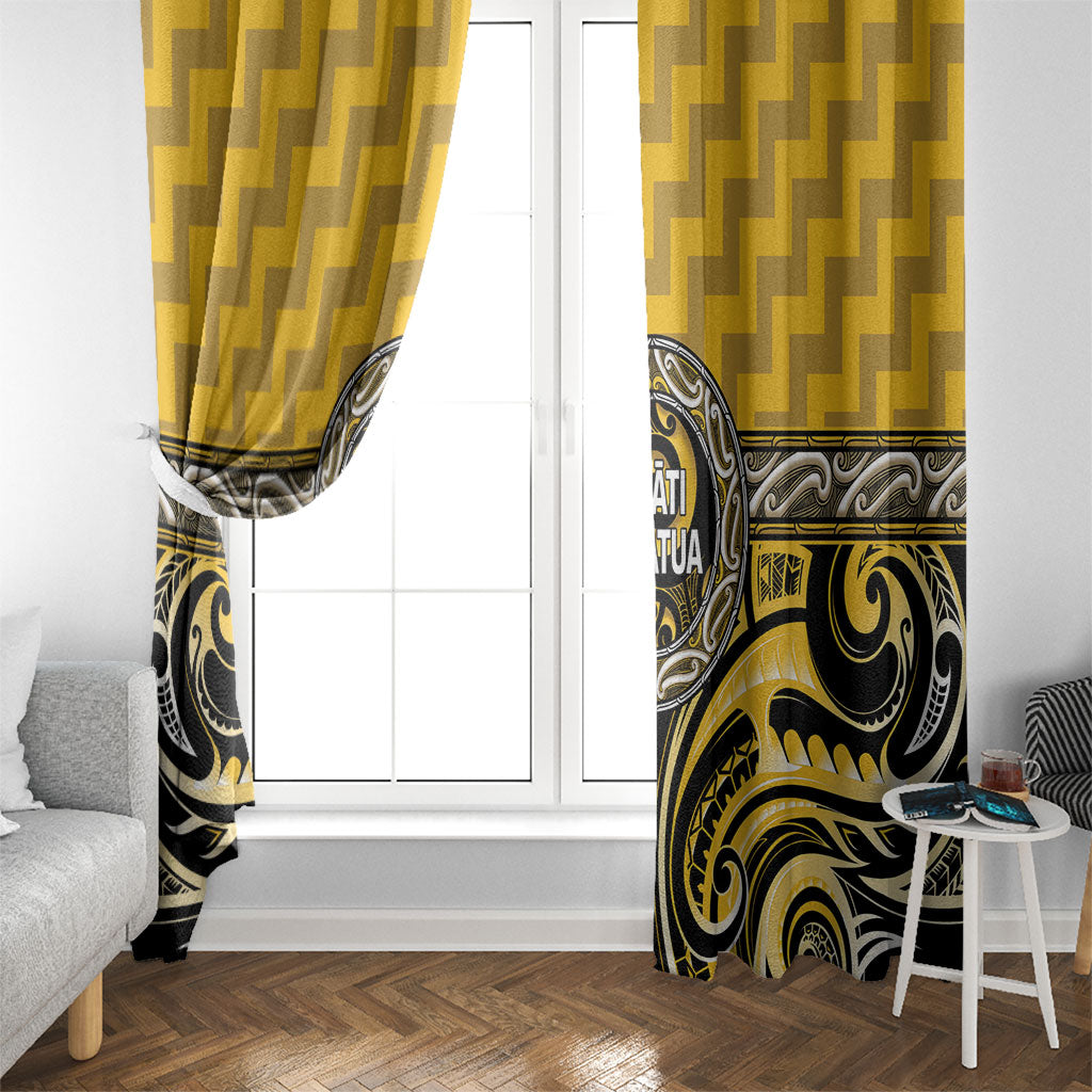 Aotearoa Ngati Whatua Window Curtain Maori Iwi Poutama Puhoro Tattoo LT14 - Polynesian Pride