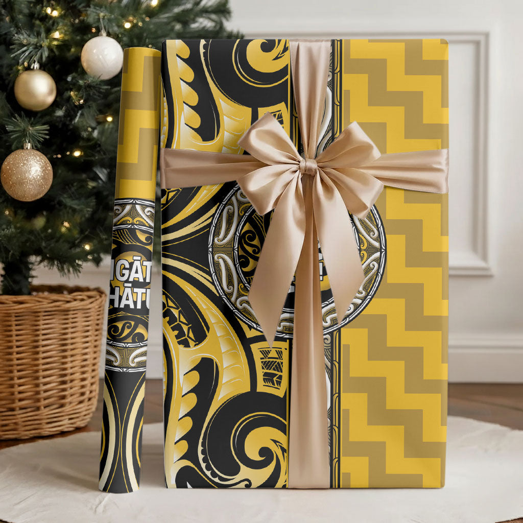 Aotearoa Ngati Whatua Wrapping Paper Maori Iwi Poutama Puhoro Tattoo LT14 - Polynesian Pride