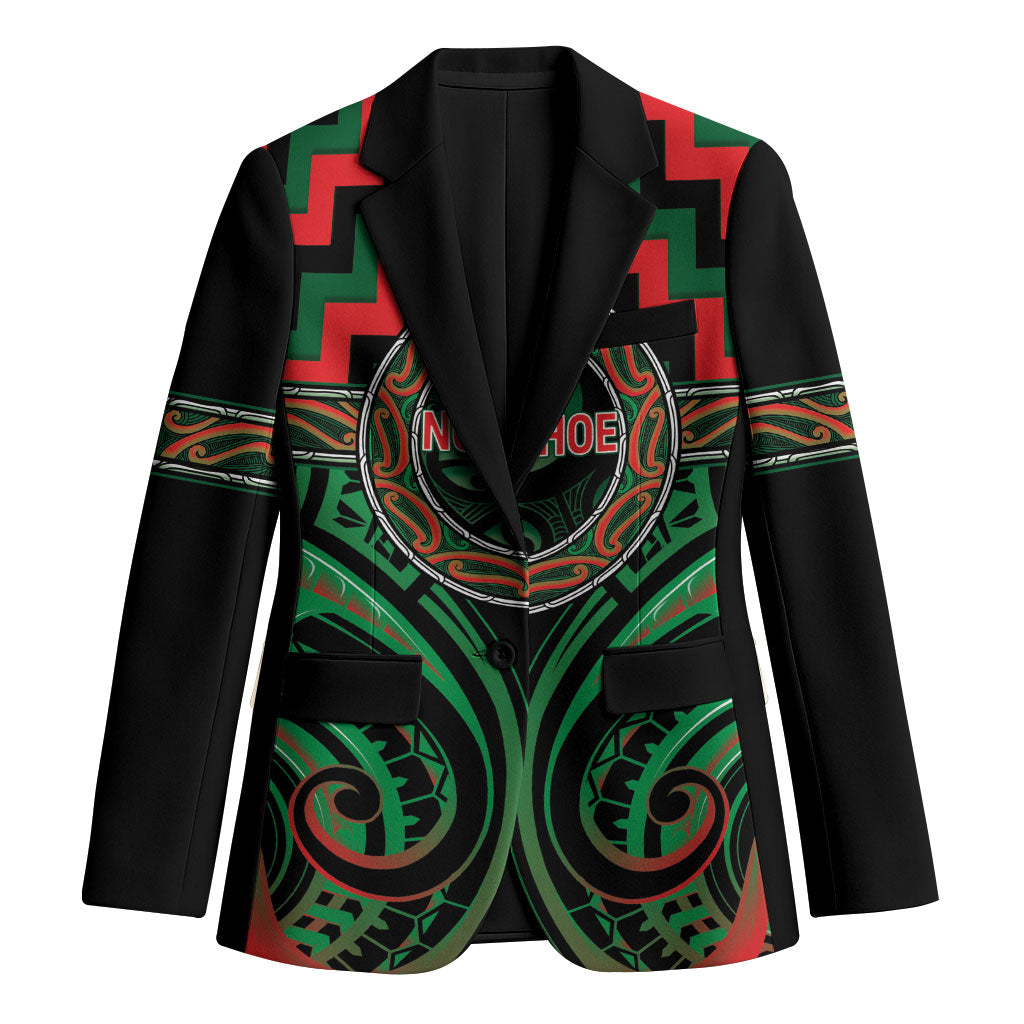 Aotearoa Ngai Tuhoe Personalised Blazer Maori Iwi Poutama Puhoro Tattoo LT14 Unisex Green - Polynesian Pride