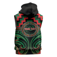Aotearoa Ngai Tuhoe Personalised Sleeveless Zip Hoodie Maori Iwi Poutama Puhoro Tattoo LT14 - Polynesian Pride
