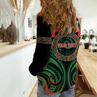 Aotearoa Ngai Tuhoe Personalised Women Casual Shirt Maori Iwi Poutama Puhoro Tattoo LT14 - Polynesian Pride