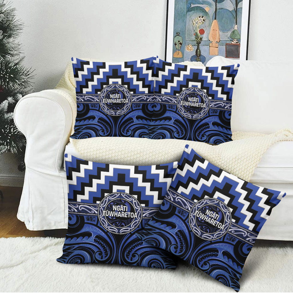 Aotearoa Ngati Tuwharetoa Pillow Cover Maori Iwi Poutama Puhoro Tattoo LT14 - Polynesian Pride