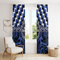 Aotearoa Ngati Tuwharetoa Window Curtain Maori Iwi Poutama Puhoro Tattoo LT14 - Polynesian Pride