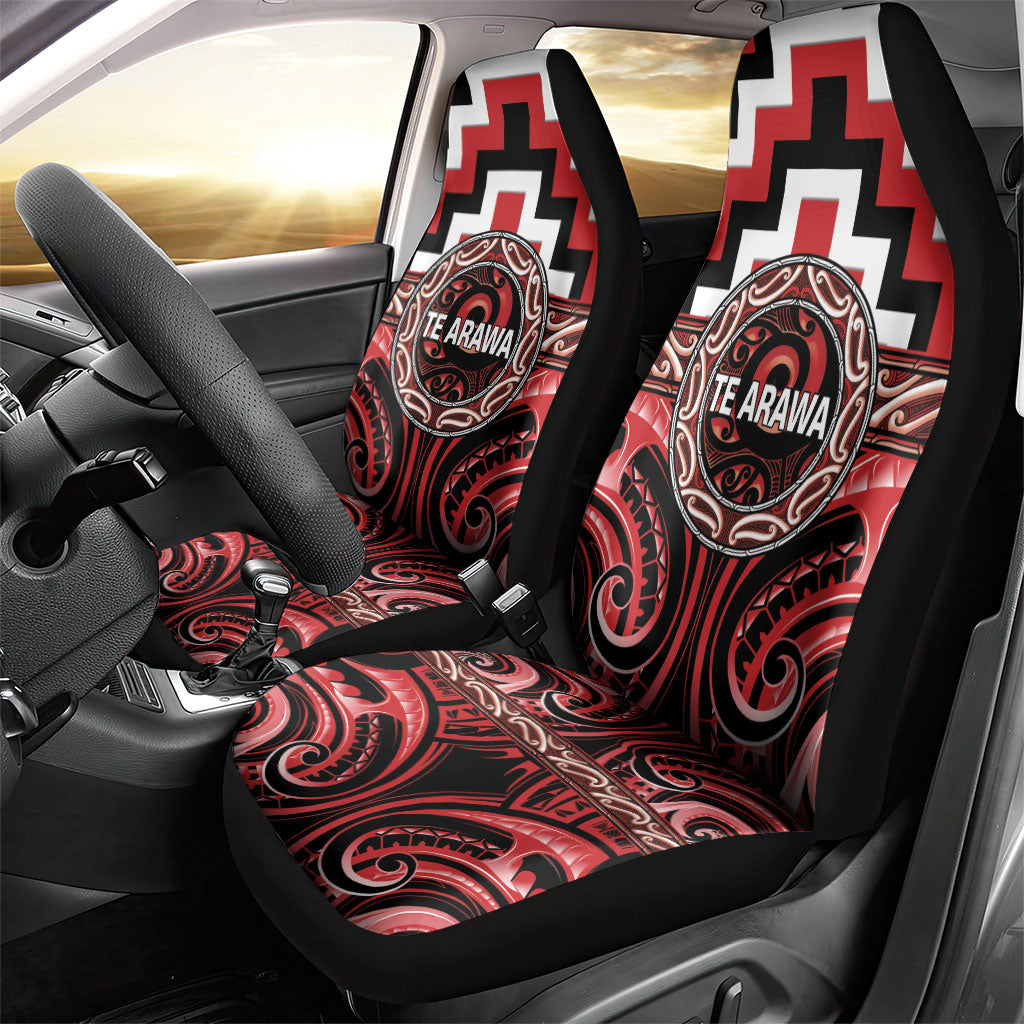 Aotearoa Te Arawa Car Seat Cover Maori Iwi Poutama Puhoro Tattoo LT14 - Polynesian Pride