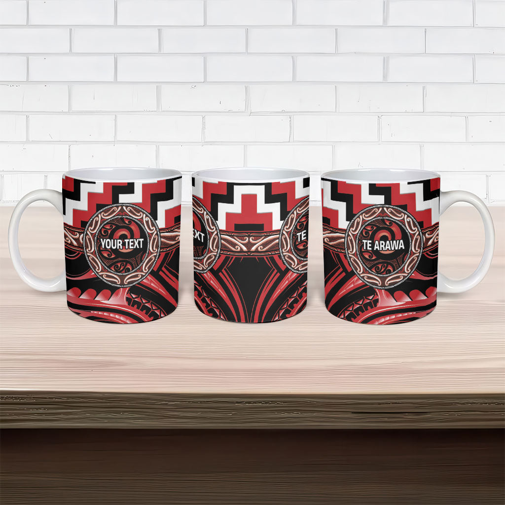 Aotearoa Te Arawa Personalised Ceramic Mug Maori Iwi Poutama Puhoro Tattoo LT14 - Polynesian Pride