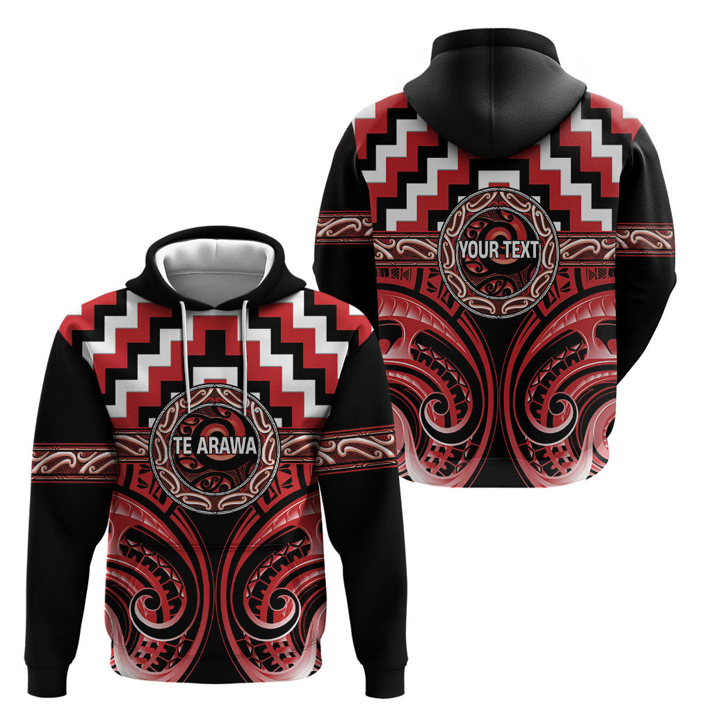 Aotearoa Te Arawa Personalised Hoodie Maori Iwi Poutama Puhoro Tattoo LT14 - Polynesian Pride