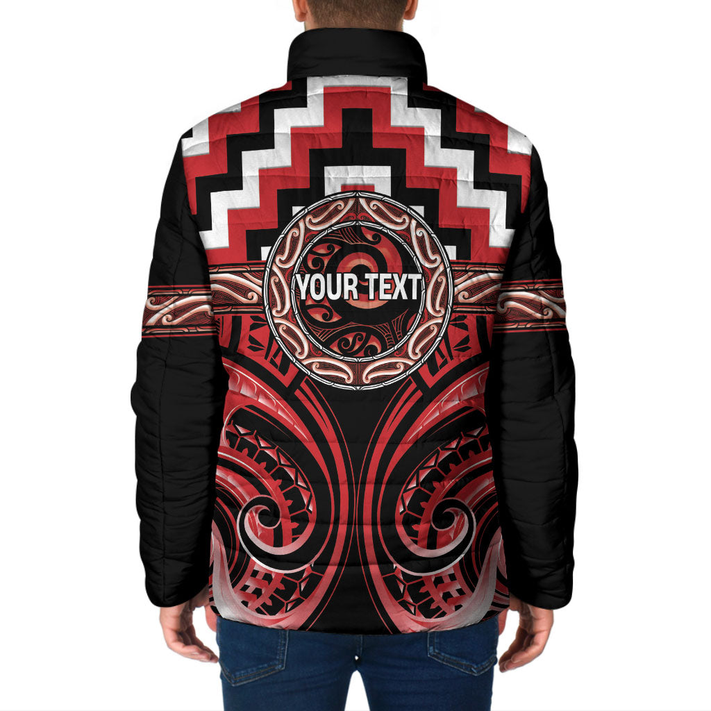 Aotearoa Te Arawa Personalised Padded Jacket Maori Iwi Poutama Puhoro Tattoo LT14 - Polynesian Pride