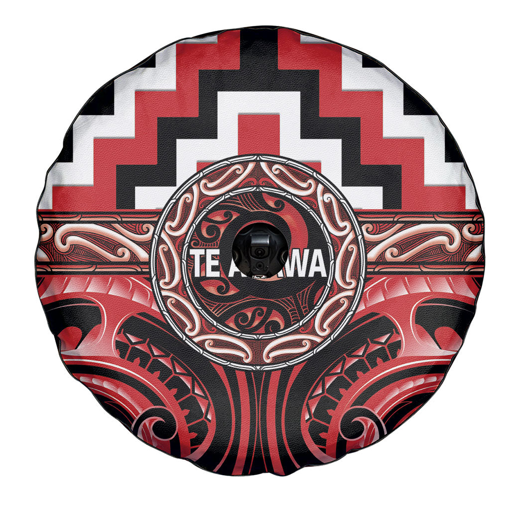 Aotearoa Te Arawa Spare Tire Cover Maori Iwi Poutama Puhoro Tattoo LT14 - Polynesian Pride