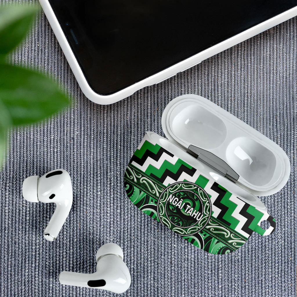 Aotearoa Ngai Tahu AirPods Case Maori Iwi Poutama Puhoro Tattoo LT14 - Polynesian Pride