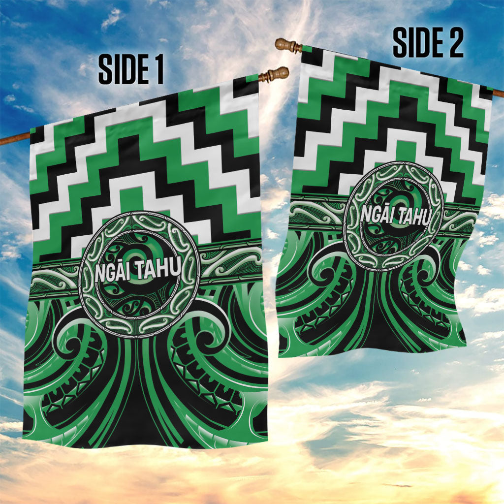 Aotearoa Ngai Tahu Garden Flag Maori Iwi Poutama Puhoro Tattoo LT14 - Polynesian Pride
