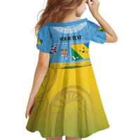 Personalised Malampa Fiji Day Family Matching Off Shoulder Maxi Dress and Hawaiian Shirt 10 October Fijian Tapa Flag Style LT14 - Polynesian Pride