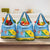 Personalised Malampa Fiji Day Grocery Bag 10 October Fijian Tapa Flag Style