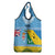 Personalised Malampa Fiji Day Grocery Bag 10 October Fijian Tapa Flag Style