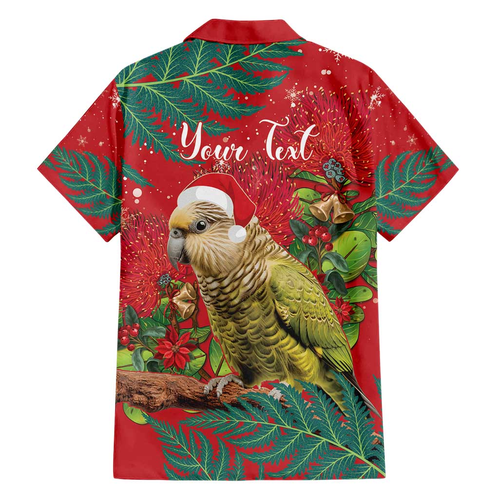 Personalised New Zealand Kakapo Christmas Hawaiian Shirt Meri Kirihimete Silver Fern Mix Pohutukawa LT14 - Polynesian Pride